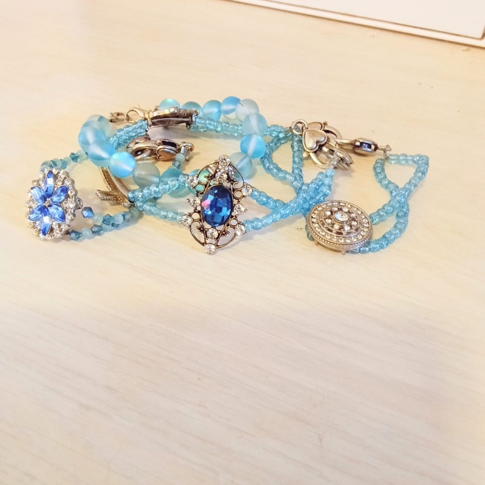 Elegant Blue and Silver Jewelry Set